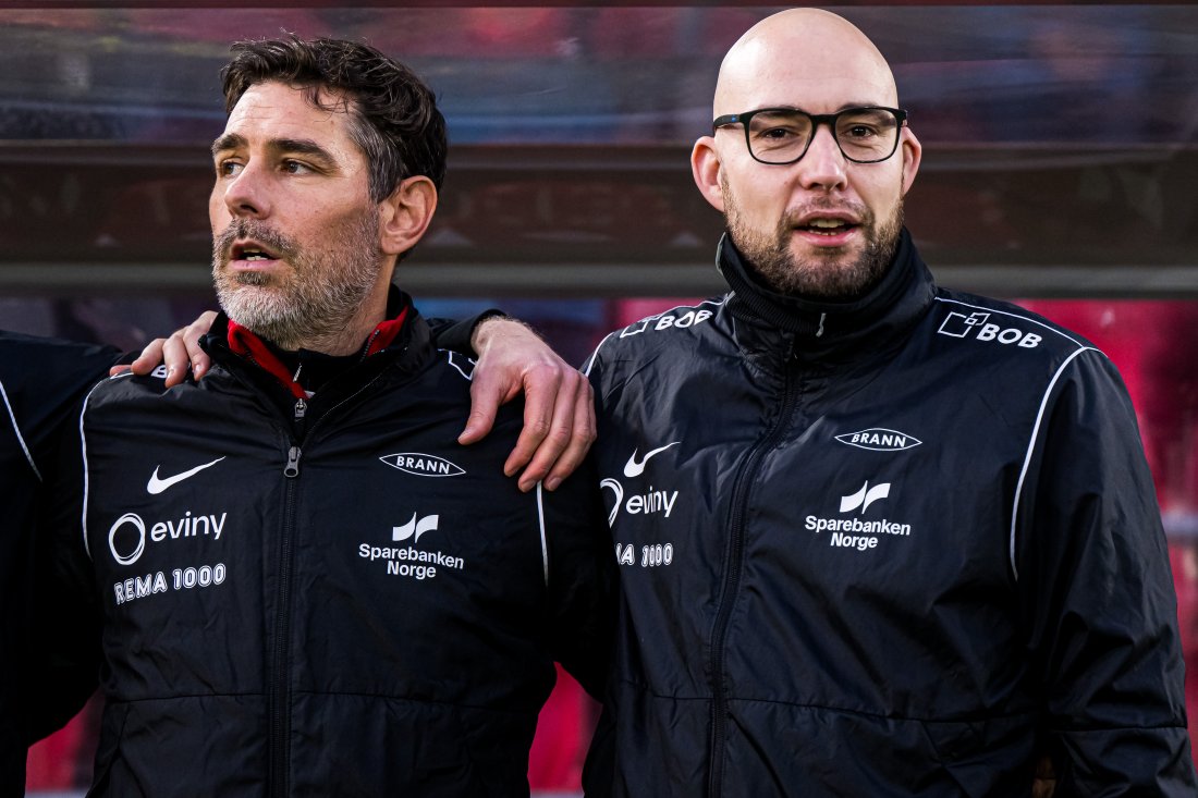 Freyr Alexandersson og assistenttrener Jonathan Hartmann.