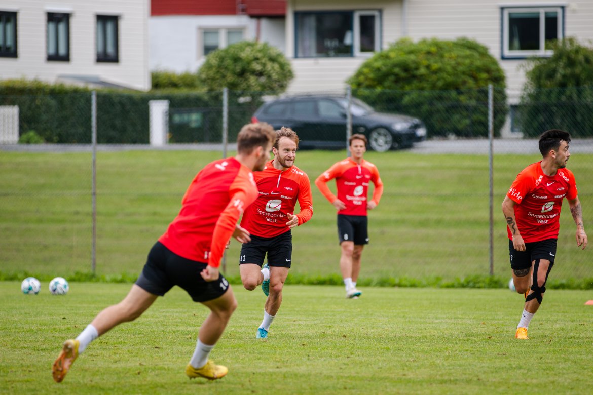 Bård Finne storkoste seg på dagens trening