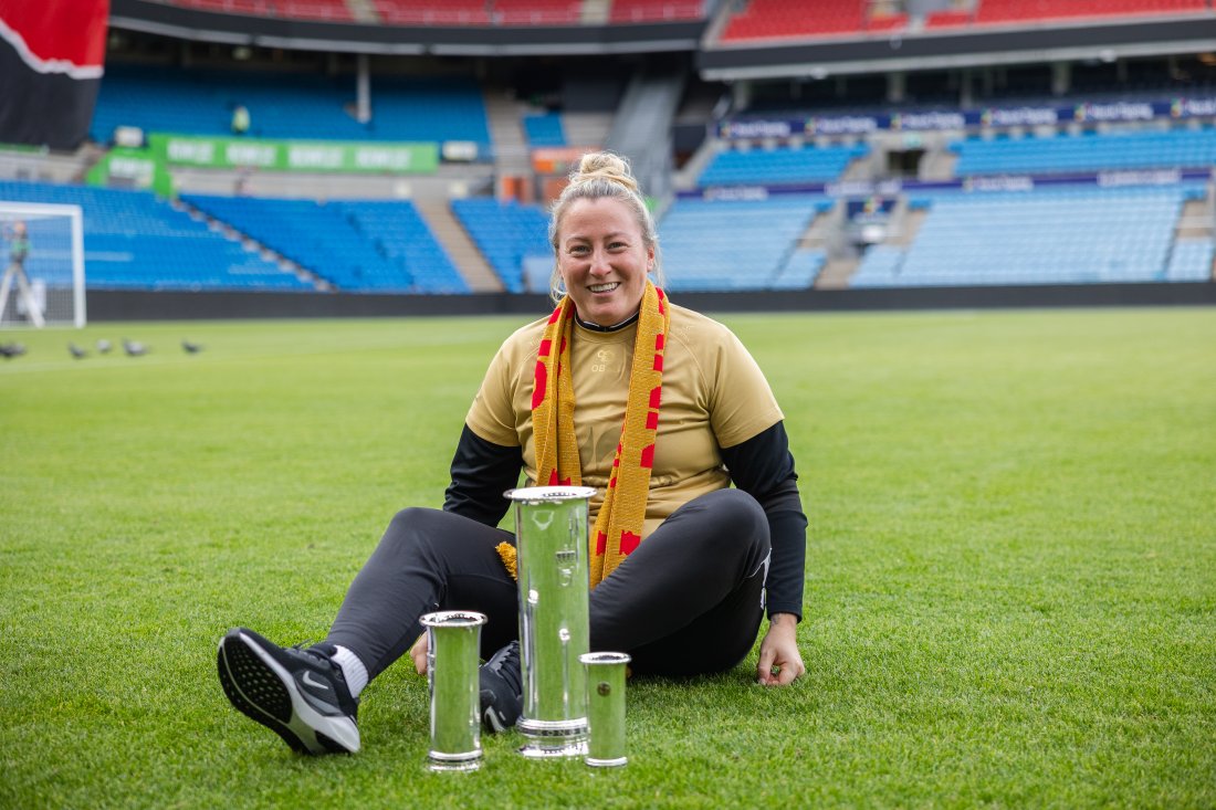 Første trofe: Laura Kaminski vant gull i NM i september. Nå jakter hun og laget seriemesterskapet.