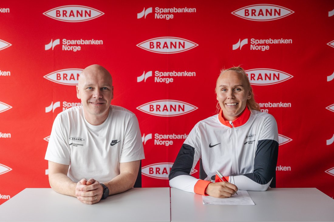 Sportslig leder Lars Johan Myklebust og Maria Thorisdottir.