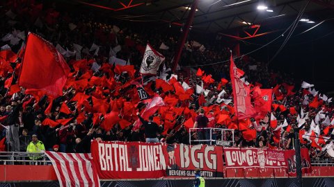 Før kamp: Brann–Aalesund – semifinale på Stadion