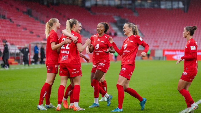 Før kampen: Brann–LSK Kvinner